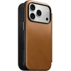 Dėklas Cases and Covers - Flip Nomad Modern Leather Folio, english tan – iPhone 18 Pro/17 Pro
