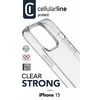 Dėklas Cellular Line „Cellularline Clear Strong“ apsauga nuo „iPhone 15“ permatomų