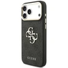 Dėklas Guess 4G Big 4G Classic Logo Big Strap Metal Mygtukai, skirtas iPhone 18 Pro Max / 17 Pro Max, juodas