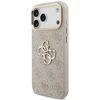 Dėklas Guess 4G Big 4G Classic Logo Big su dirželiu ir metalinėmis sagomis, skirtas iPhone 18 Pro / 17 Pro, rožinis