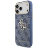 Dėklas Guess 4G Big 4G Classic Logo Big Strap Metal Mygtukai, skirtas iPhone 18 Pro Max / 17 Pro Max, mėlynas