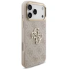 Dėklas Guess 4G Big 4G Classic Logo Big su dirželiu ir metalinėmis sagomis, skirtas iPhone 18 Pro / 17 Pro, rožinis