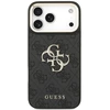 Dėklas Guess 4G Big 4G Classic Logo Big Strap Metal Mygtukai, skirtas iPhone 18 Pro Max / 17 Pro Max, juodas
