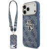 Dėklas Guess 4G Big 4G Classic Logo Big Strap Metal Mygtukai, skirtas iPhone 18 Pro Max / 17 Pro Max, mėlynas