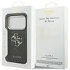 Dėklas GUESS case for IPHONE 17 Pro Max GUHCP17XP4G4SMCK (PU W/ Big 4G Classic Logo) sidabrinis juodas