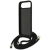 Dėklas Guess 4G Big Logo Cord Strap Crossbody iPhone Air juodos spalvos