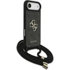 Dėklas Guess 4G Big Logo Cord Strap Crossbody iPhone Air juodos spalvos