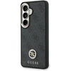 Dėklas Guess 4G Big Rhinestone Triangle Strap MagSafe for Samsung Galaxy S26 juodos spalvos