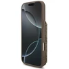 Dėklas Guess 4G Cardslots & Magnetic Closure Crossbody, skirtas iPhone 18 Pro / 17 Pro, rudas