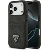 Dėklas Guess 4G Double Card Triangle, skirtas iPhone 18 Pro / 17 Pro, juodas