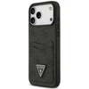 Dėklas Guess 4G Double Card Triangle, skirtas iPhone 18 Pro Max / 17 Pro Max, juodas