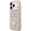 Dėklas Guess 4G Double Card Triangle, skirtas iPhone 18 Pro Max / 17 Pro Max, rožinis