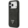 Dėklas Guess 4G Double Card Triangle, skirtas iPhone 18 Pro / 17 Pro, juodas