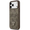 Dėklas Guess 4G Double Card Triangle, skirtas iPhone 18 Pro Max / 17 Pro Max, rudas