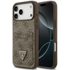 Dėklas Guess 4G Double Card Triangle, skirtas iPhone 18 Pro Max / 17 Pro Max, rudas