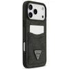 Dėklas Guess 4G Double Card Triangle, skirtas iPhone 18 Pro Max / 17 Pro Max, juodas
