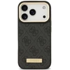 Dėklas Guess 4G Logo Plate MagSafe, skirtas iPhone 18 Pro Max / 17 Pro Max, juodas