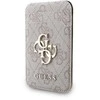 Dėklas Guess 4G Metal Logo MagSafe Cardslot Stand rožinės spalvos