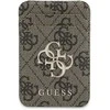 Dėklas „Guess 4G Metal Logo MagSafe Cardslot“ stovas su raudonomis spalvomis