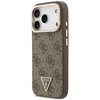 Dėklas Guess 4G PU Triangle Logo & Stand Camera Magsafe, skirtas iPhone 18 Pro / 17 Pro, rudas