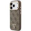 Dėklas Guess 4G PU Triangle Logo & Stand su kamera ir Magsafe funkcija, skirtas iPhone 18 Pro Max / 17 Pro Max, rudas