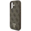 Original dėklas GUESS 4G Strap Triangle Logo MagSafe skirtas Apple iPhone 17 rudos spalvos