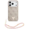 „Guess 4G Strap Triangle Logo MagSafe“ dėklas, skirtas iPhone 17 Pro - Rožinė