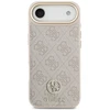 Original dėklas GUESS 4G Strass Logo & Big Strap Metal Mygtukai MagSafe skirtas Apple iPhone 17 Air pink