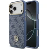 Dėklas Guess 4G Strass Logo MagSafe, skirtas iPhone 18 Pro Max / 17 Pro Max, mėlynas