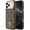 Dėklas Guess 4G Strass Logo MagSafe, skirtas iPhone 18 Pro Max / 17 Pro Max, rudas