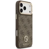 Dėklas Guess 4G Strass Logo MagSafe, skirtas iPhone 18 Pro Max / 17 Pro Max, rudas