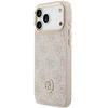 Dėklas Guess 4G Strass Logo MagSafe, skirtas iPhone 18 Pro Max / 17 Pro Max, rožinis