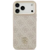 Dėklas Guess 4G Strass Logo MagSafe, skirtas iPhone 18 Pro Max / 17 Pro Max, rožinis