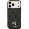 Dėklas Guess 4G Strass Logo MagSafe, skirtas iPhone 18 Pro Max / 17 Pro Max, juodas