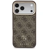 Dėklas Guess 4G su Magsafe pinigine, skirtas iPhone 18 Pro / 17 Pro, rudas