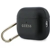 „Guess Grained Classic Logo“ dėklas, skirtas „AirPods Pro 3“ ausinėms - juodas