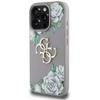 Dėklas Guess Grained Roses Big su 4G logotipu, skirtas iPhone 16 Pro, violetinės spalvos