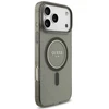 Dėklas Guess IML Glitter Pearl Strap su MagSafe, skirtas iPhone 18 Pro / 17 Pro, juodas