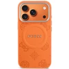 Dėklas Guess Peony Hot Stamp MagSafe, skirtas iPhone 18 Pro Max / 17 Pro Max, oranžinis