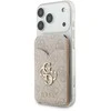 Dėklas Guess PU 4G Mirror MagSafe Cardslot Stand Rožinė