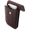Guess PU 4G Peony Stripe Metal Logo telefono krepšys, bordo spalvos