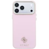 Dėklas Guess Saffiano Small 4G & Classic Logo MagSafe, skirtas iPhone 18 Pro / 17 Pro, rožinis