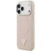 Dėklas Guess Triangle Logo MagSafe, skirtas iPhone 18 Pro Max / 17 Pro Max, rožinis
