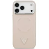 Dėklas Guess Triangle Logo MagSafe, skirtas iPhone 18 Pro Max / 17 Pro Max, rožinis