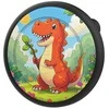 Dėklas Hurtel Dėkliukas ženkliukas skirtas AirTag – juodos spalvos su dinozauro vaizdu