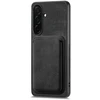 Dėklas Hurtel Samsung Galaxy S26 Case with Detachable Card Holder, MagSafe Compatible, Synthetic Leather – juodos spalvos
