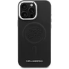 Dėklas Karl Lagerfeld Initial & Metal Logo MagSafe Apple iPhone 16 Pro Max juodos spalvos