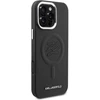 Dėklas Karl Lagerfeld Initial & Metal Logo MagSafe Apple iPhone 16 Pro Max juodos spalvos