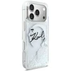 „Karl Lagerfeld“ skysto blizgučio „Karl Script“ logotipo „MagSafe“ dėklas, skirtas „iPhone 17 Pro“ – skaidrus