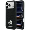 Karl Lagerfeld dėklas, skirtas IPHONE 17 Pro Max KLHCP17X6PRKCLK (Rhinestone W/ K&C PIN) juodas